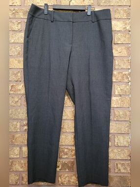 Ann Taylor Factory Dark Charcoal Gray Dress Pants Curvy Size 14